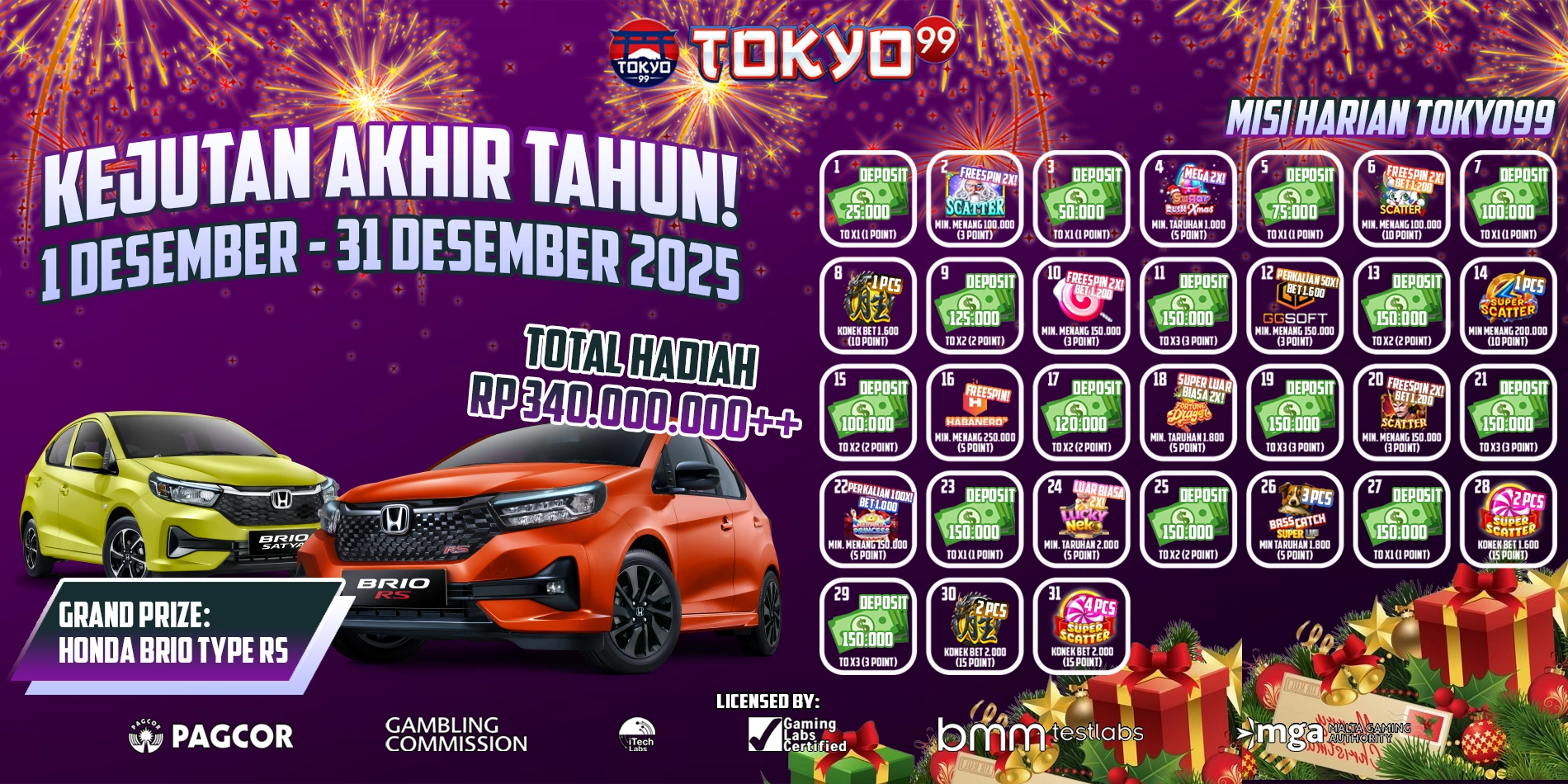 KEJUTAN AKHIR TAHUN TOKYO99